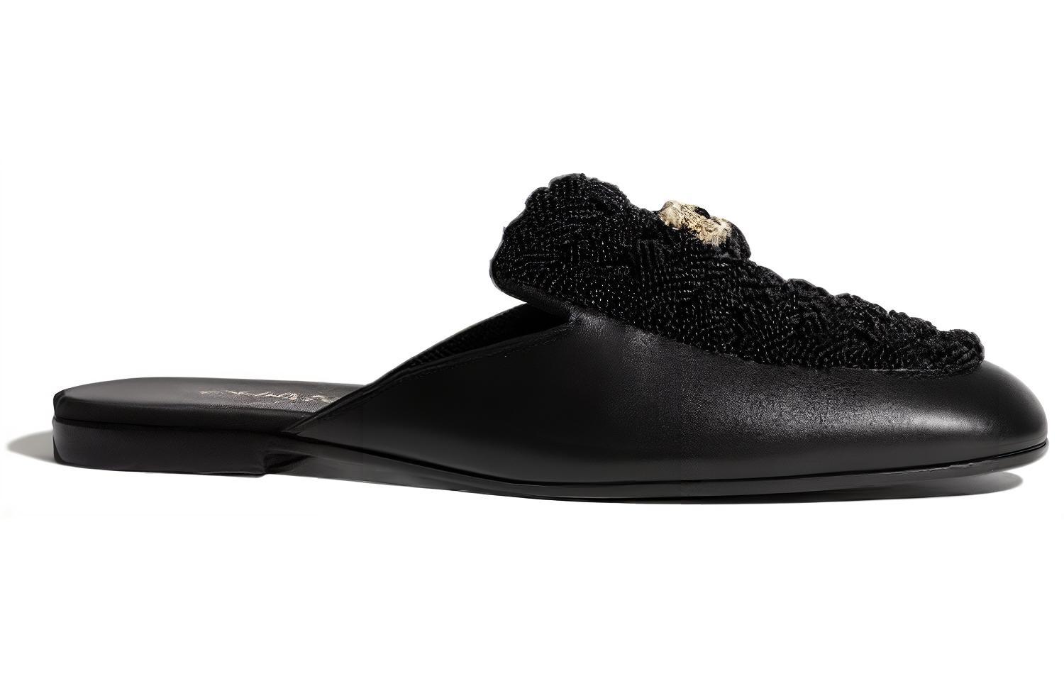 Order (W) Sneakers Chanel Lambskin Pearl Mule ''Nero'' G35697-Y53832-94305
