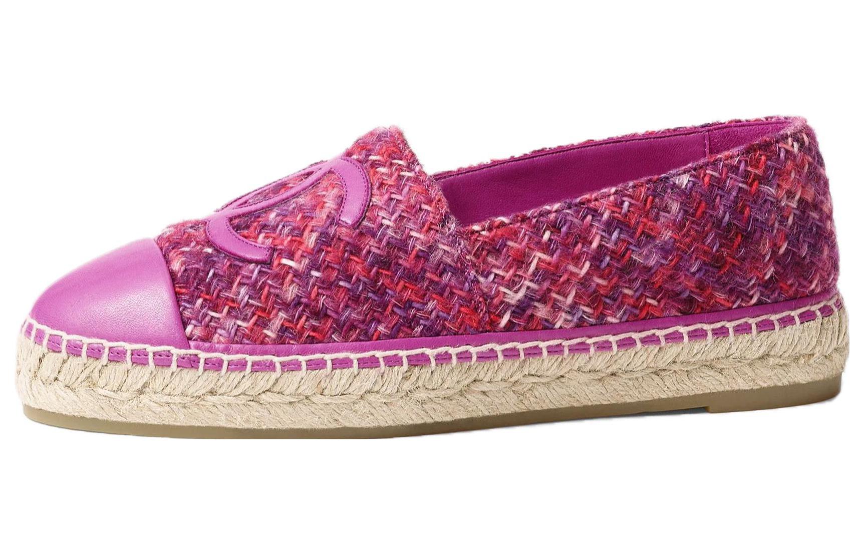 (W) Chanel Lambskin Round-Toe Shoes 'Pink Fisherman'