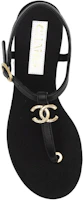 Shop (W) Sandalias Chanel Slingback Cómodas y Versátiles de Piel de Cordero 'Negras' G39627-X56889-94305