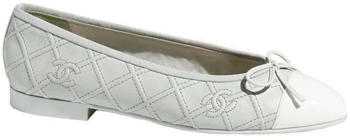 Order (Women) Chanel Leather Ballet Flats 'Light Blue Bow' G40110-Y56581-K6009