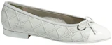 Order (W) Chanel Leren Ballerina Flats ''Lichtblauwe Strik'' G40110-Y56581-K6009