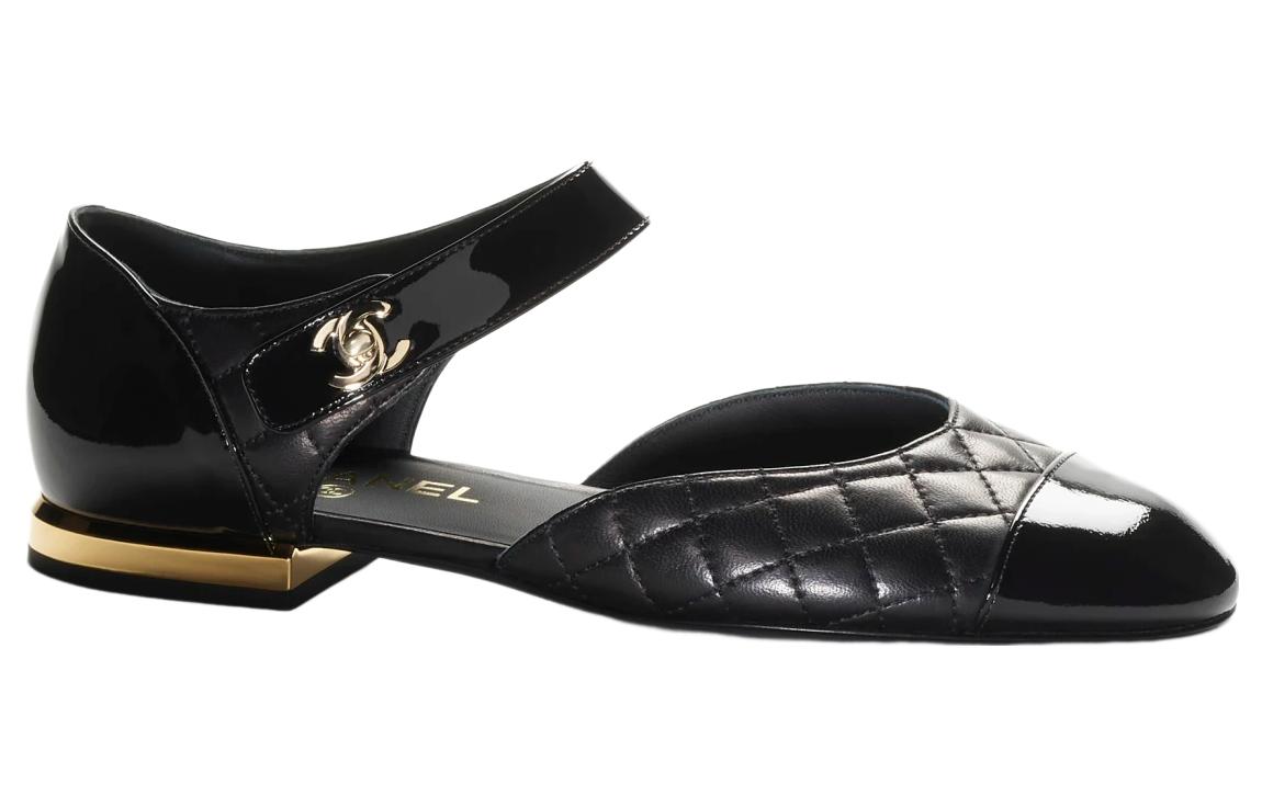 Order CHANEL香奈兒 皮革 簡約百搭 女士休閒單鞋 女款 黑色