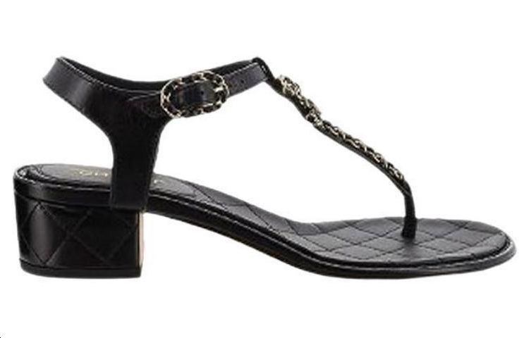 (W) Chanel Leather CMFT Casual Slide 'Black' 圖 2