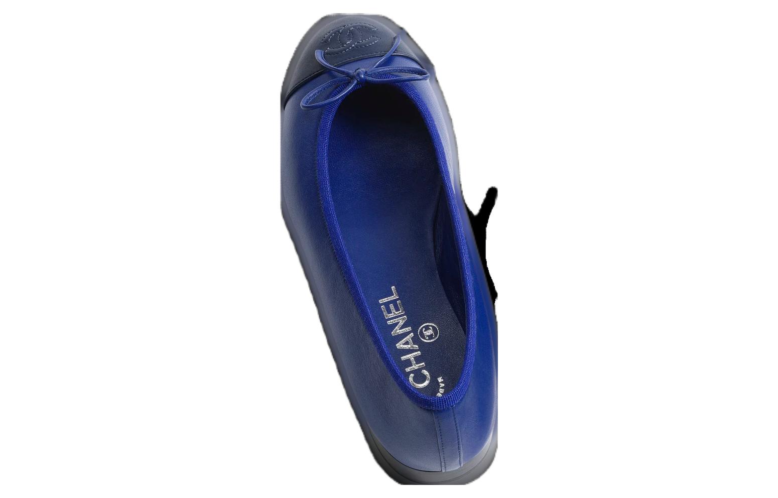 Lookbook (W) Chanel Leder Mode Spitz-Toe ''Navy Blau'' G02819-X01000-NR095