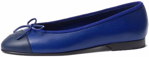 (Women) Chanel Leather Fashion Pointed-Toe 'Navy Blue' G02819-X01000-NR095 (Women) Chanel Leather Fashion Pointed-Toe 'Navy Blue' G02819-X01000-NR095