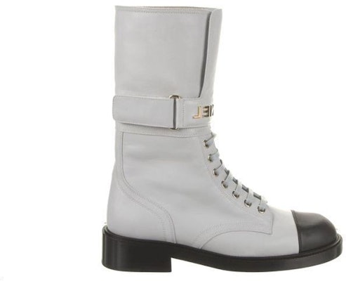 (Women) Chanel Leather Fashion Strap Ankle Boot 'Grey' G37808-X56315-K3246 Order (Women) Chanel Leather Fashion Strap Ankle Boot 'Grey' G37808-X56315-K3246