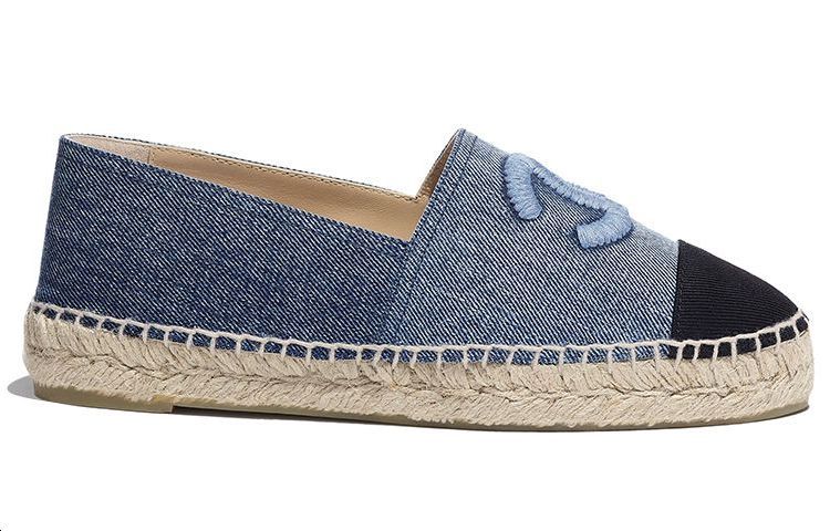 (W) Chanel Leather Flat 'Denim Blue Fisher' 圖 2