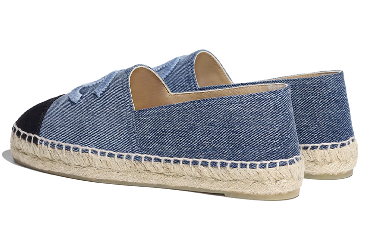 (W) Chanel Leather Flat 'Denim Blue Fisher' 圖 5