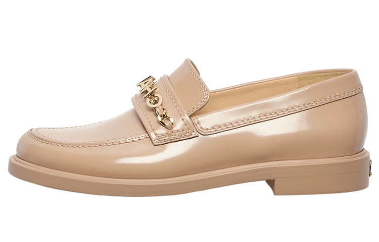 (Women) Chanel Leather Flat 'Fashion Logo - Light Brown' G37430-X56161-0Q350