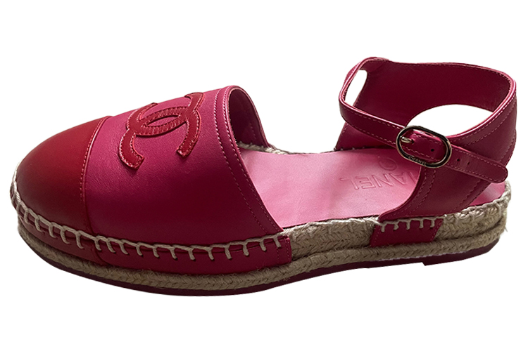 (Women) Chanel Leather Flat Sandals 'Red' G36184-X01000-K2231