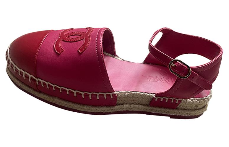 Order (W) Chanel Leder-Flachsandalen ''Rot'' G36184-X01000-K2231