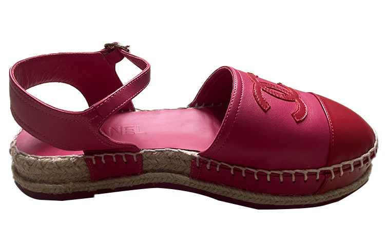 Lookbook (W) Sandal Datar Kulit Chanel 'Merah' G36184-X01000-K2231