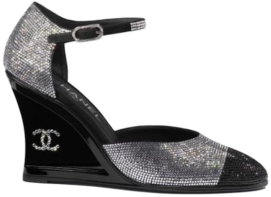 (W) Chanel Tacones de Cuero Negro 'Clásico Confort en Cuña' G37869-X56198-K2984 Order (W) Chanel Tacones de Cuero Negro 'Clásico Confort en Cuña' G37869-X56198-K2984