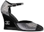 Order (Women) Chanel Leather High Heel 'Black' 'Classic Comfort Wedge' G37869-X56198-K2984