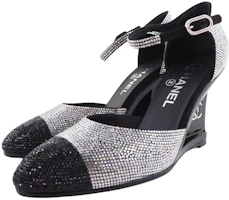 Lookbook (W) Chanel Tacones de Cuero Negro 'Clásico Confort en Cuña' G37869-X56198-K2984