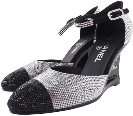 (W) Chanel Tacones de Cuero Negro 'Clásico Confort en Cuña' G37869-X56198-K2984 Lookbook (W) Chanel Tacones de Cuero Negro 'Clásico Confort en Cuña' G37869-X56198-K2984