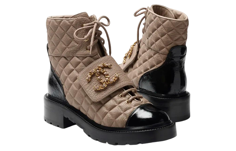 Shop (W) Chanel But Lelaki Kulit 'Deep Beige' G39516-Y56261-K5119