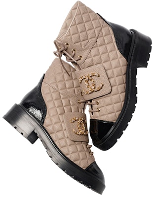 (Women) Chanel Leather Lace-Up Boot 'Deep Beige' G39516-Y56261-K5119 Purchase (Women) Chanel Leather Lace-Up Boot 'Deep Beige' G39516-Y56261-K5119