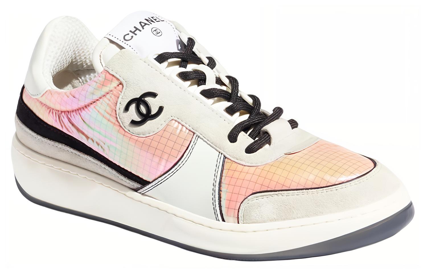 (W) Chanel Leather Light Grey 'Logo Fashion Sneaker' 圖 2