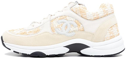 (Women) Chanel Leather Logo Lace-Up Low Top 'Orange Beige' G38299-Y56627-K6019 (Women) Chanel Leather Logo Lace-Up Low Top 'Orange Beige' G38299-Y56627-K6019
