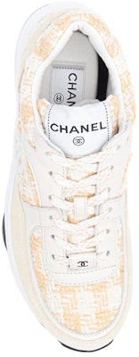 (Women) Chanel Leather Logo Lace-Up Low Top 'Orange Beige' G38299-Y56627-K6019 Lookbook (Women) Chanel Leather Logo Lace-Up Low Top 'Orange Beige' G38299-Y56627-K6019