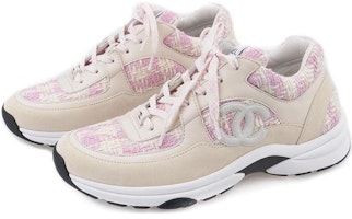 (W) 샤넬 핑크베이지 로고 레이스업 레더 스니커즈 G38299-Y56627-K6020 Lookbook (W) 샤넬 핑크베이지 로고 레이스업 레더 스니커즈 G38299-Y56627-K6020