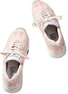 CHANEL香奈兒 皮革 徽章 繫帶 低筒 運動休閒鞋 女款 粉米色 Purchase CHANEL香奈兒 皮革 徽章 繫帶 低筒 運動休閒鞋 女款 粉米色