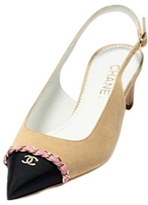 (W) 샤넬 베이지 블록힐 슬링백 (Chanel Beige Block Heel Slingback) G39643-Y56380-K5415 Shop (W) 샤넬 베이지 블록힐 슬링백 (Chanel Beige Block Heel Slingback) G39643-Y56380-K5415
