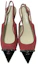 Shop (W) Chanel Décolleté Slingback in Pelle Logo Punta Stiletti ''Rosso Nero'' G39643-Y56380-K5800