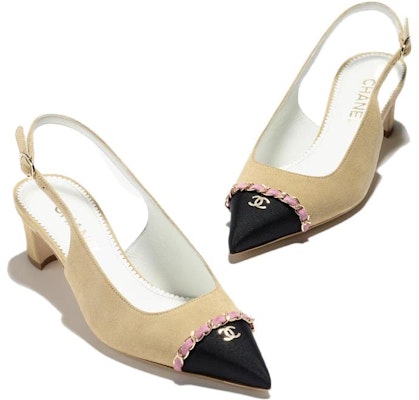 (W) 샤넬 베이지 블록힐 슬링백 (Chanel Beige Block Heel Slingback) G39643-Y56380-K5415 Purchase (W) 샤넬 베이지 블록힐 슬링백 (Chanel Beige Block Heel Slingback) G39643-Y56380-K5415