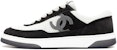 (W) Chanel Kulit Low-Top Hitam Putih '23P Kasut Fesyen Sneaker' G39978-X56979-K5843