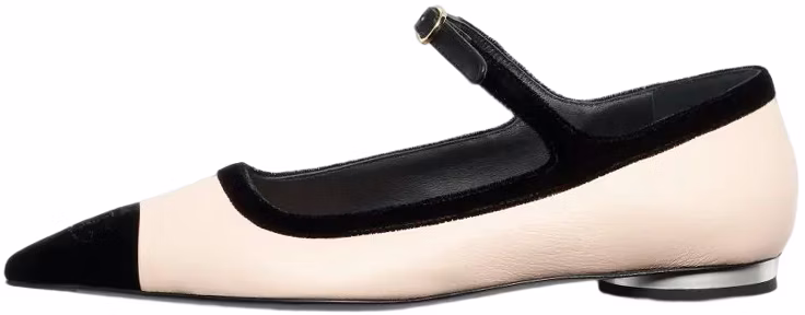 women-chanel-leather-low-top-pointed-flats-light-beige-g39604-y56199-k5195