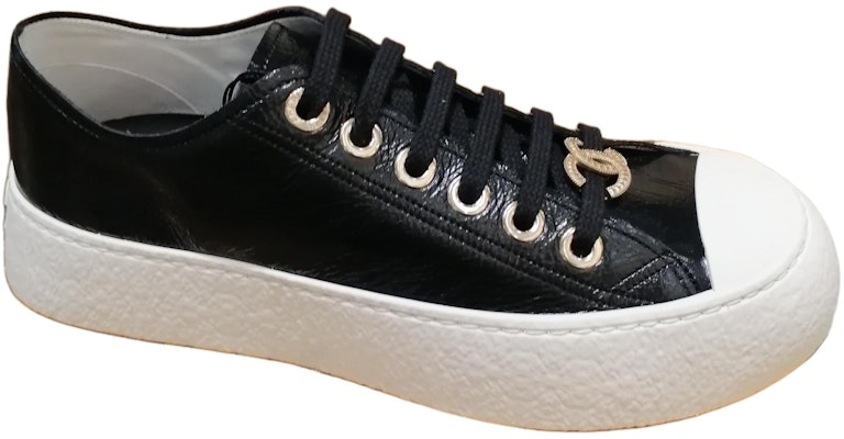(Women) Chanel Leather Low-Top Sneaker 'Black Casual' G45560-B15742-94305 Order (Women) Chanel Leather Low-Top Sneaker 'Black Casual' G45560-B15742-94305