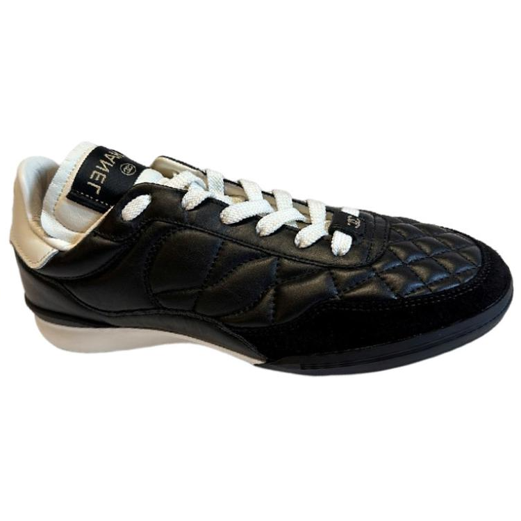 (W) Chanel Leather Low-Top Sneaker 'Black Fashion Round Toe' 圖 2