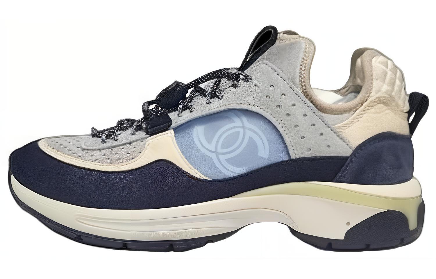 (Women) Chanel Leather Low 'Simplified Fashion Deep Blue Grey' G39490-Y56142-K4947