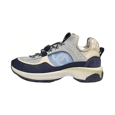 (W) Chanel Leather Low 'Simplified Fashion Deep Blue Grey'