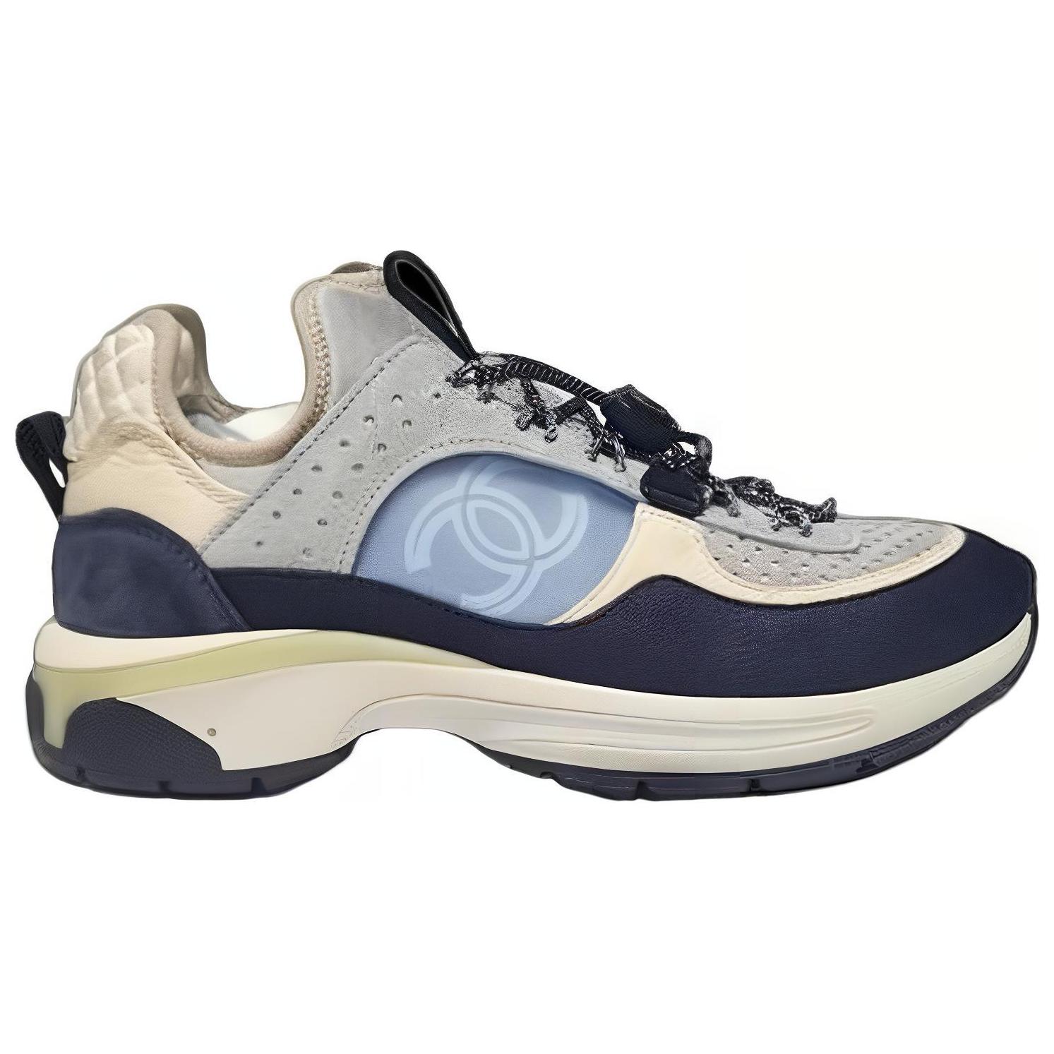 Order (W) 香奈儿皮革低帮鞋‘简约时尚深蓝灰’ G39490-Y56142-K4947