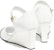 (Women) Chanel Leather Low Wedge High Heels 'White Comfort' 7.5cm G45422-B15244-NU052