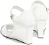 Lookbook (Women) Chanel Leather Low Wedge High Heels 'White Comfort' 7.5cm G45422-B15244-NU052