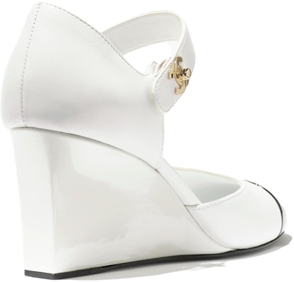 (Women) Chanel Leather Low Wedge High Heels 'White Comfort' 7.5cm G45422-B15244-NU052 Shop (Women) Chanel Leather Low Wedge High Heels 'White Comfort' 7.5cm G45422-B15244-NU052