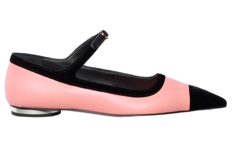 Order (W) シャネル ピンク レザー メリージェーン フラット G39604-Y56201-K5196