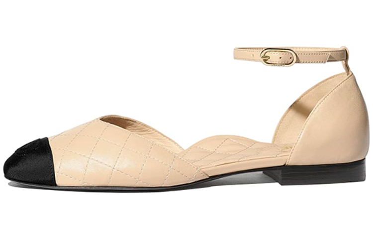 Buy (W) Ballerine Mary Jane in Pelle Chanel ''Beige'' G36048-Y50387-C0204