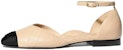 (W) Chanel Kulit Mary Jane Flats 'Beige' G36048-Y50387-C0204
