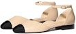 (W) Chanel Kulit Mary Jane Flats 'Beige' G36048-Y50387-C0204