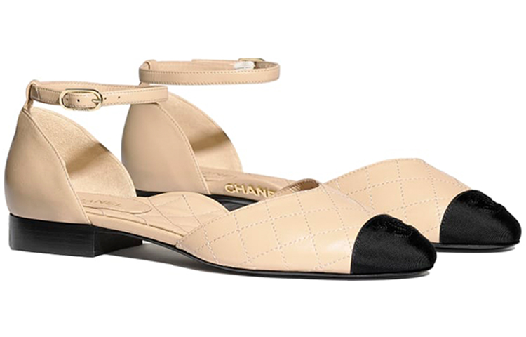 Shop (W) Ballerine Mary Jane in Pelle Chanel ''Beige'' G36048-Y50387-C0204