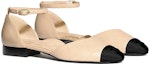 Shop (W) Chanel Kulit Mary Jane Flats 'Beige' G36048-Y50387-C0204