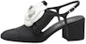 (W) Chanel Kulit Mule 'Tumit Blok Hitam' G45307-X05912-94305