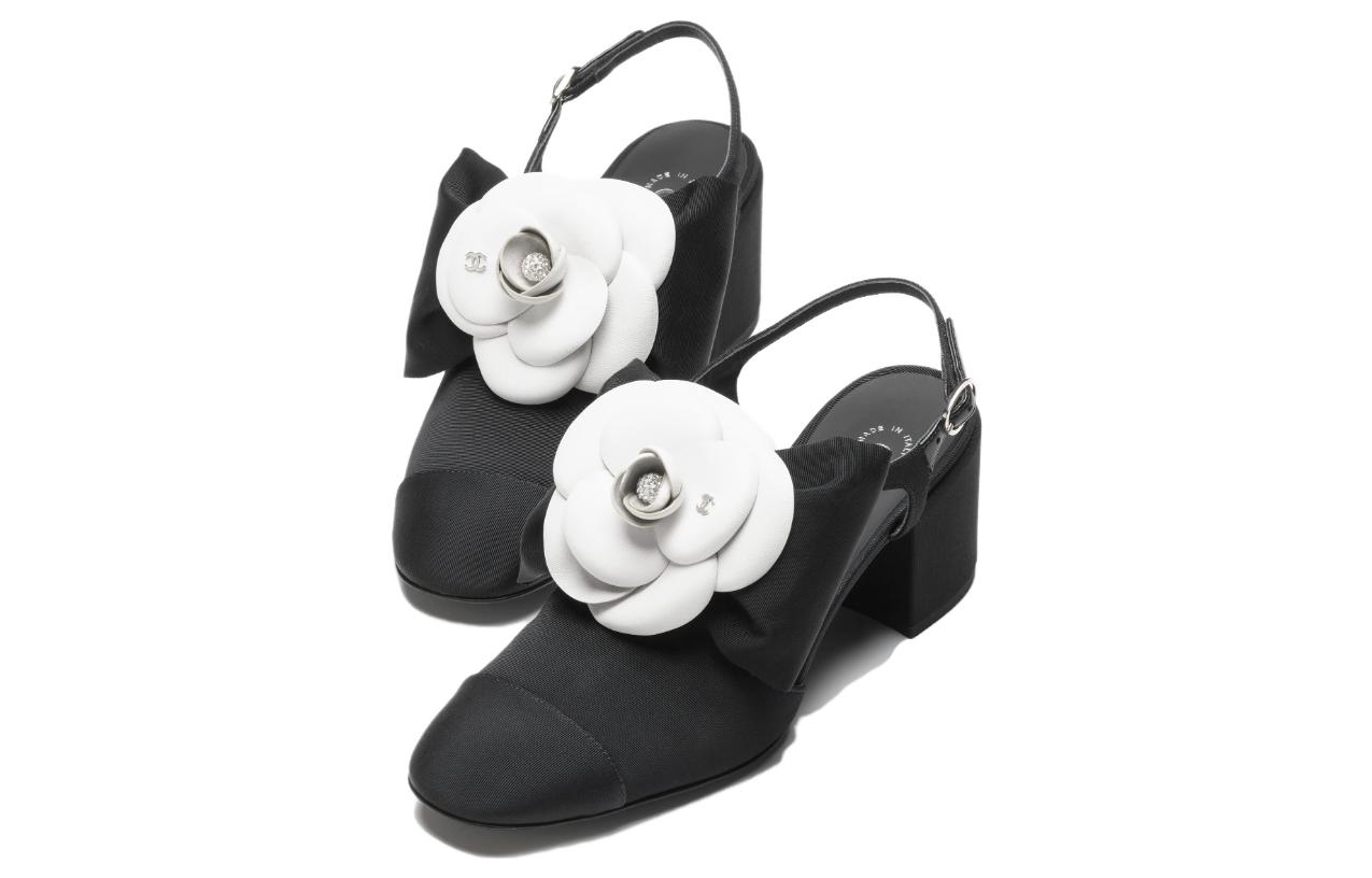 Lookbook (W) Chanel Kulit Mule 'Tumit Blok Hitam' G45307-X05912-94305