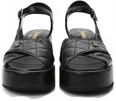 (W) 샤넬 가죽 오픈토 버클 블랙 '패션 샌들 슬라이드' G39918-X01000-94305 Shop (W) 샤넬 가죽 오픈토 버클 블랙 '패션 샌들 슬라이드' G39918-X01000-94305