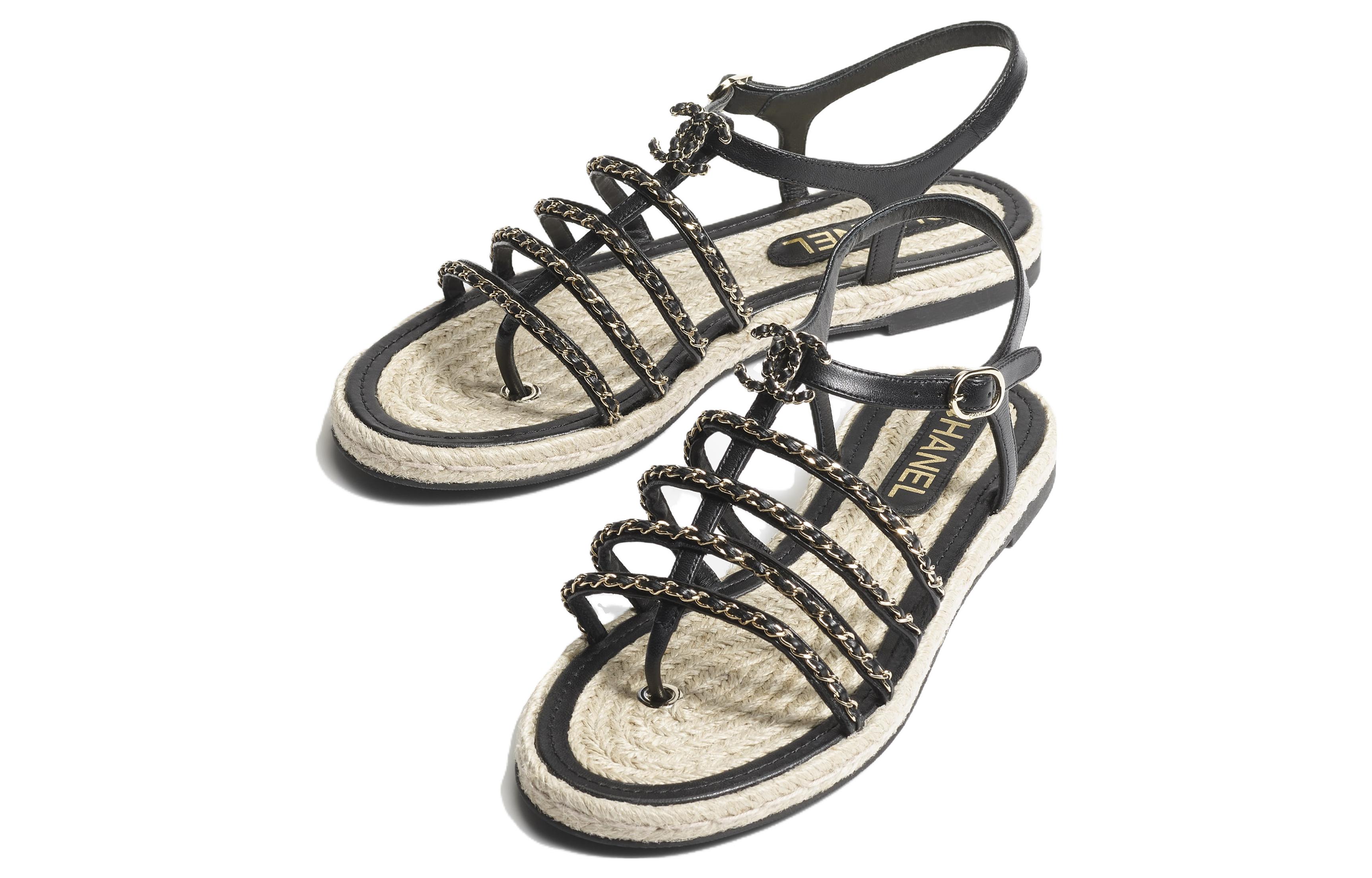 Lookbook (W) Sandali Aperti in Pelle Chanel ''Neri'' G45050-X01000-94305